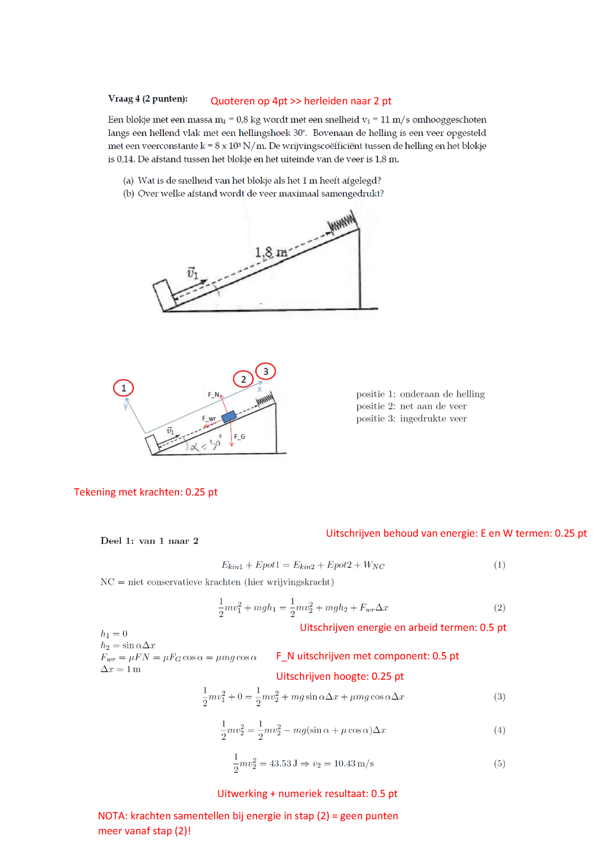 Proefexamen Biofysica Oef Opl - Tekening Met Krachten: 0 Pt ...