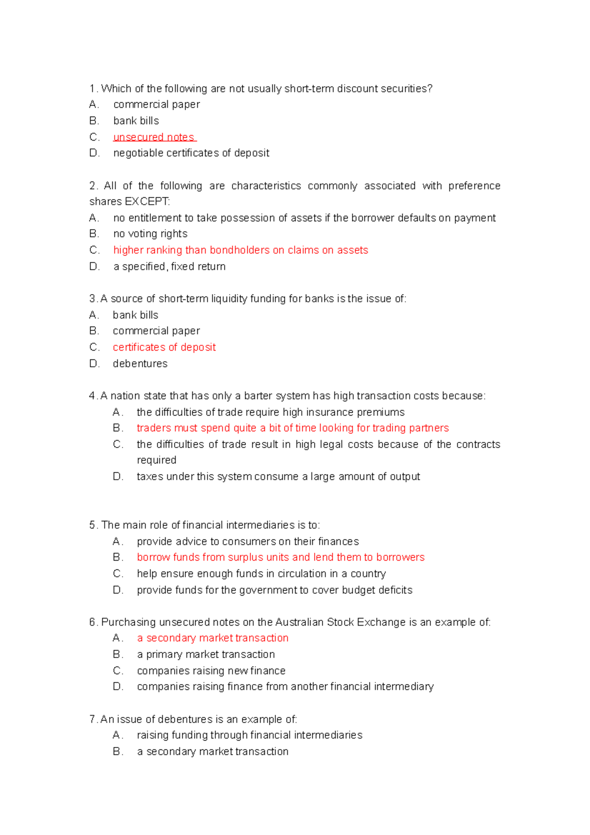 financial-markets-mid-term-test-which-of-the-following-are-not