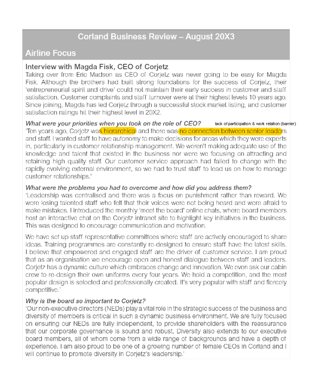 Exhibit 1 - SBL - Accounting - lack of participation & work relation ...