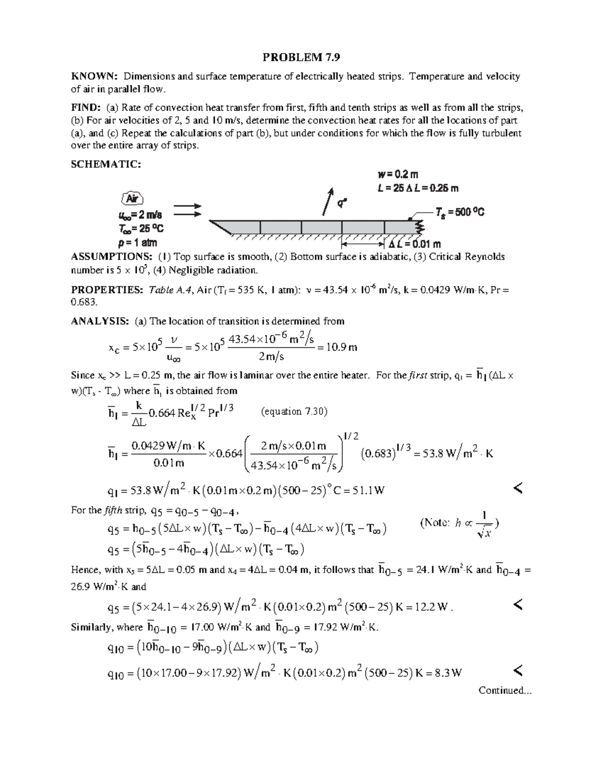 convection experiment answers