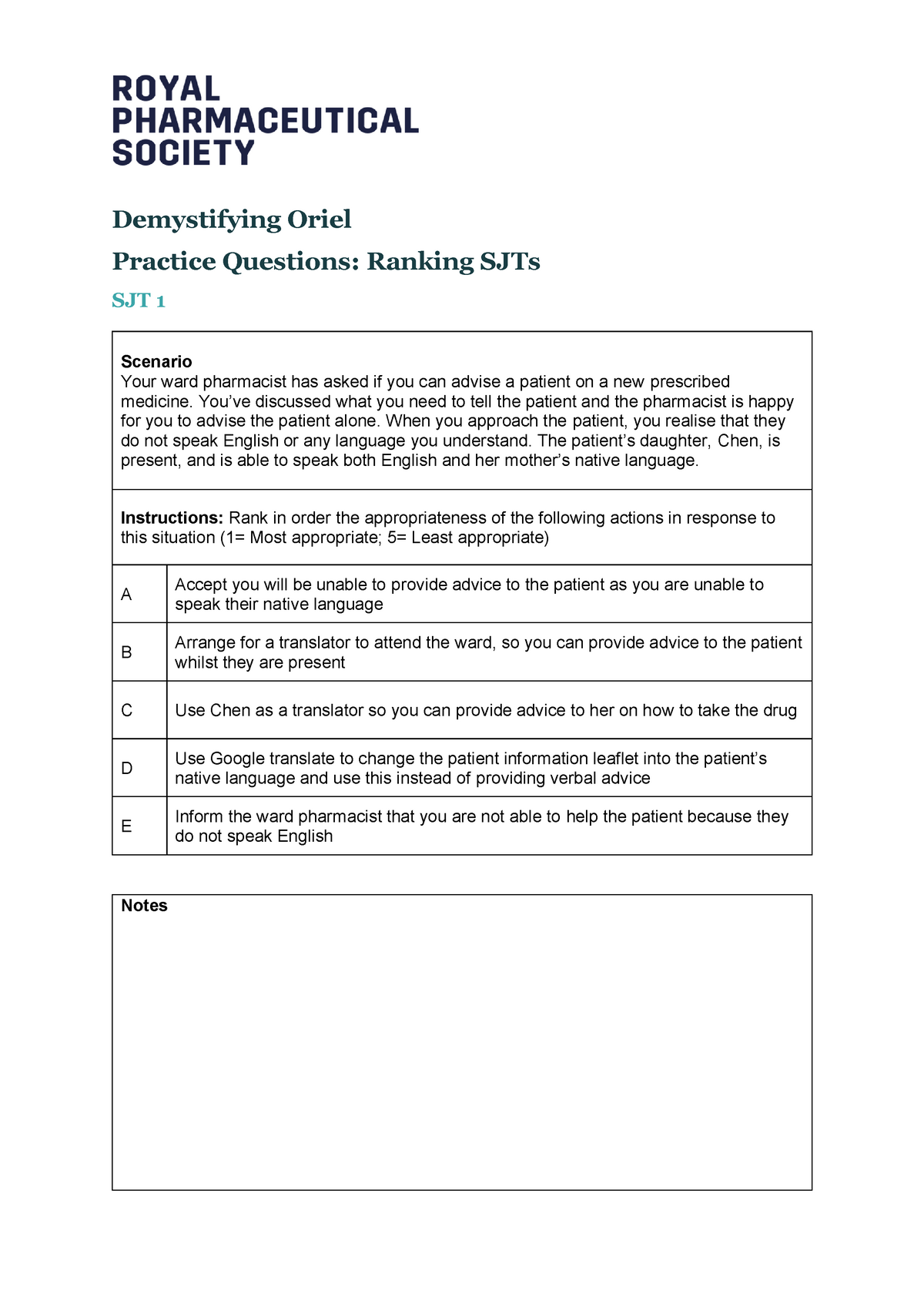 Demystifying Oriel (8 Questions) - Demystifying Oriel Practice ...