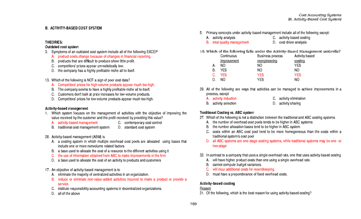 271928441 19 X12 ABC B Activity Based Cost System - (B. Activity-Based ...