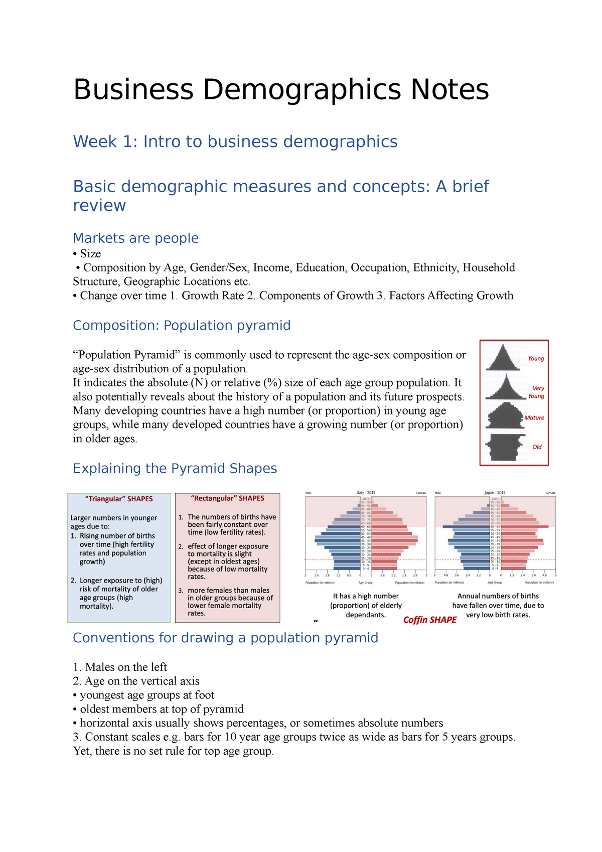 demographic changes examples