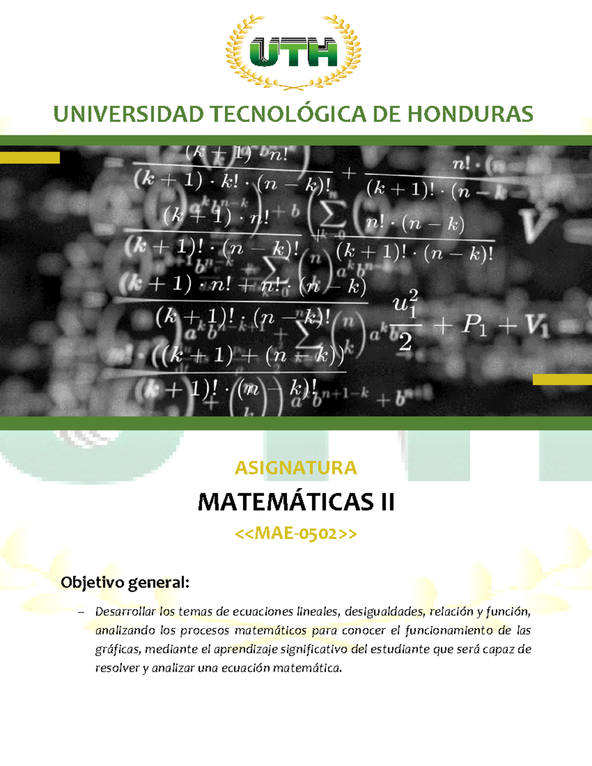 M%C3%B3dulo+V+-+Matem%C3%A1ticas+II - Objetivo general: − Desarrollar ...