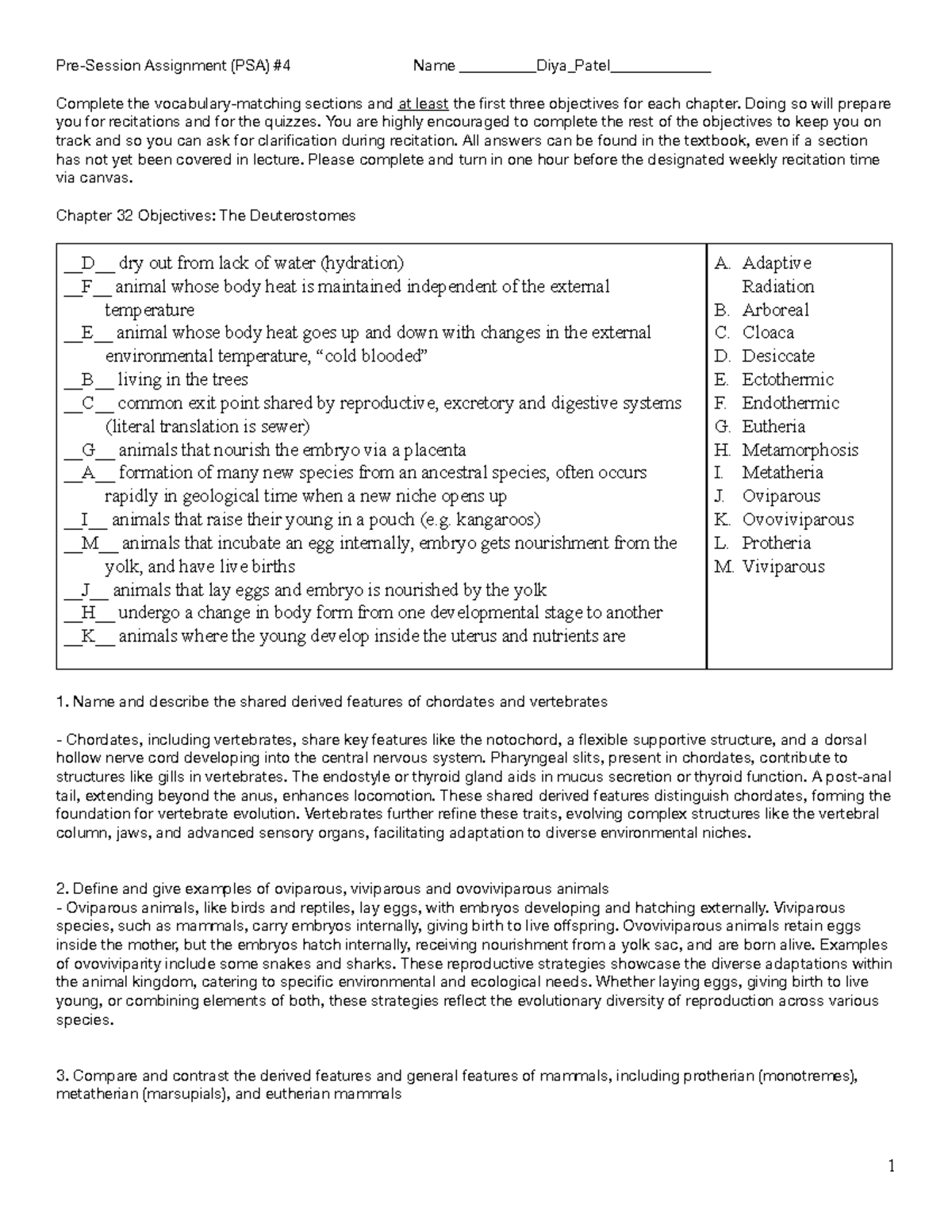 PSA 4 - recitation - Pre-Session Assignment (PSA) #4 Name Diya_Patel ...