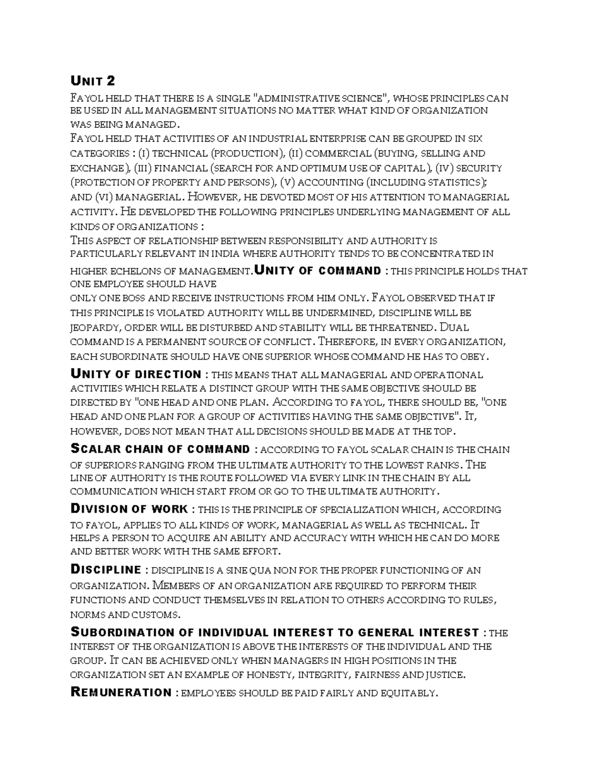Unit 2 POM - easy to learn notes of principles of management - UNIT 2 ...
