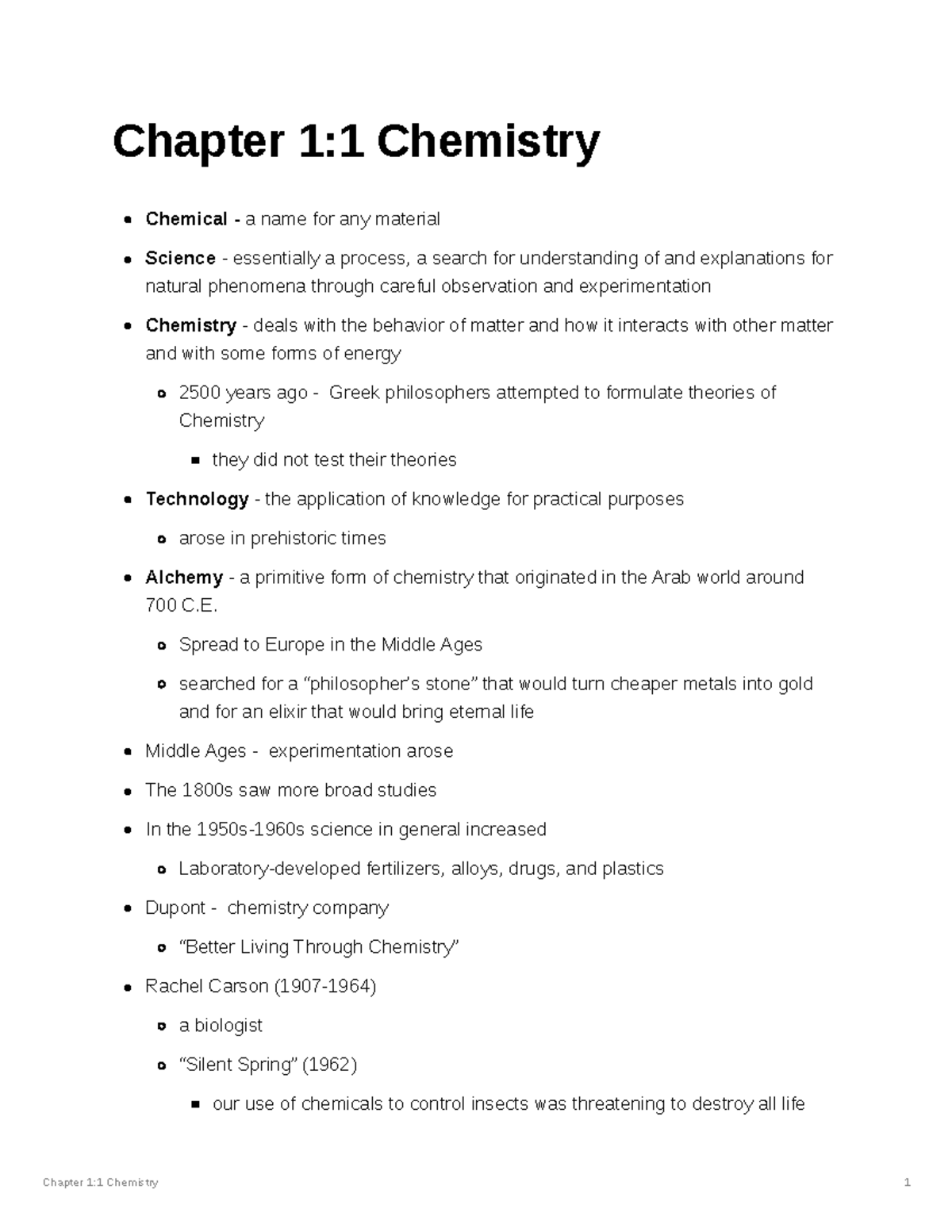 Chapter 11 Chemistry - Chapter 1:1 Chemistry 1 Chapter 1:1 Chemistry ...