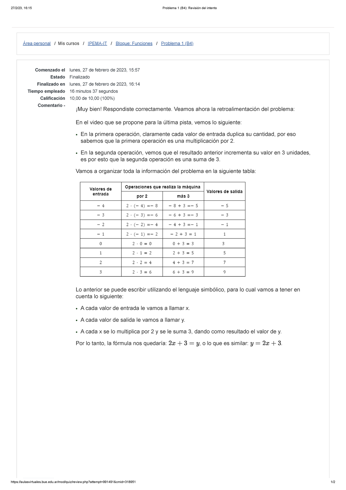 Problema 1 (B4) Revisión Del Intento - 27/2/23, 16:15 Problema 1 (B4 ...