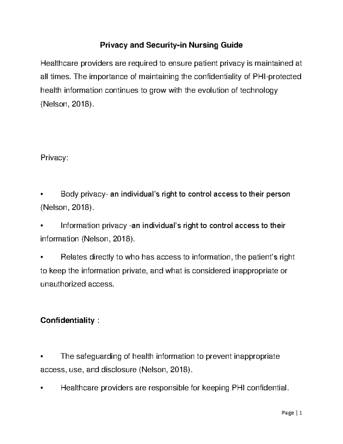 Privacy and Security-in Nursing Guide - Privacy and Security-in Nursing ...
