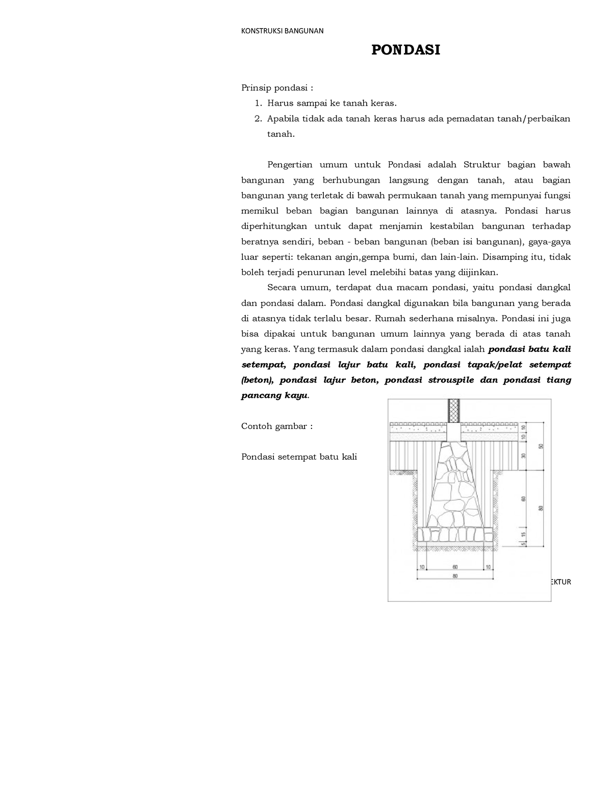 Pengertian Dan Macam Pondasi - PONDASI Prinsip Pondasi : 1. Harus ...