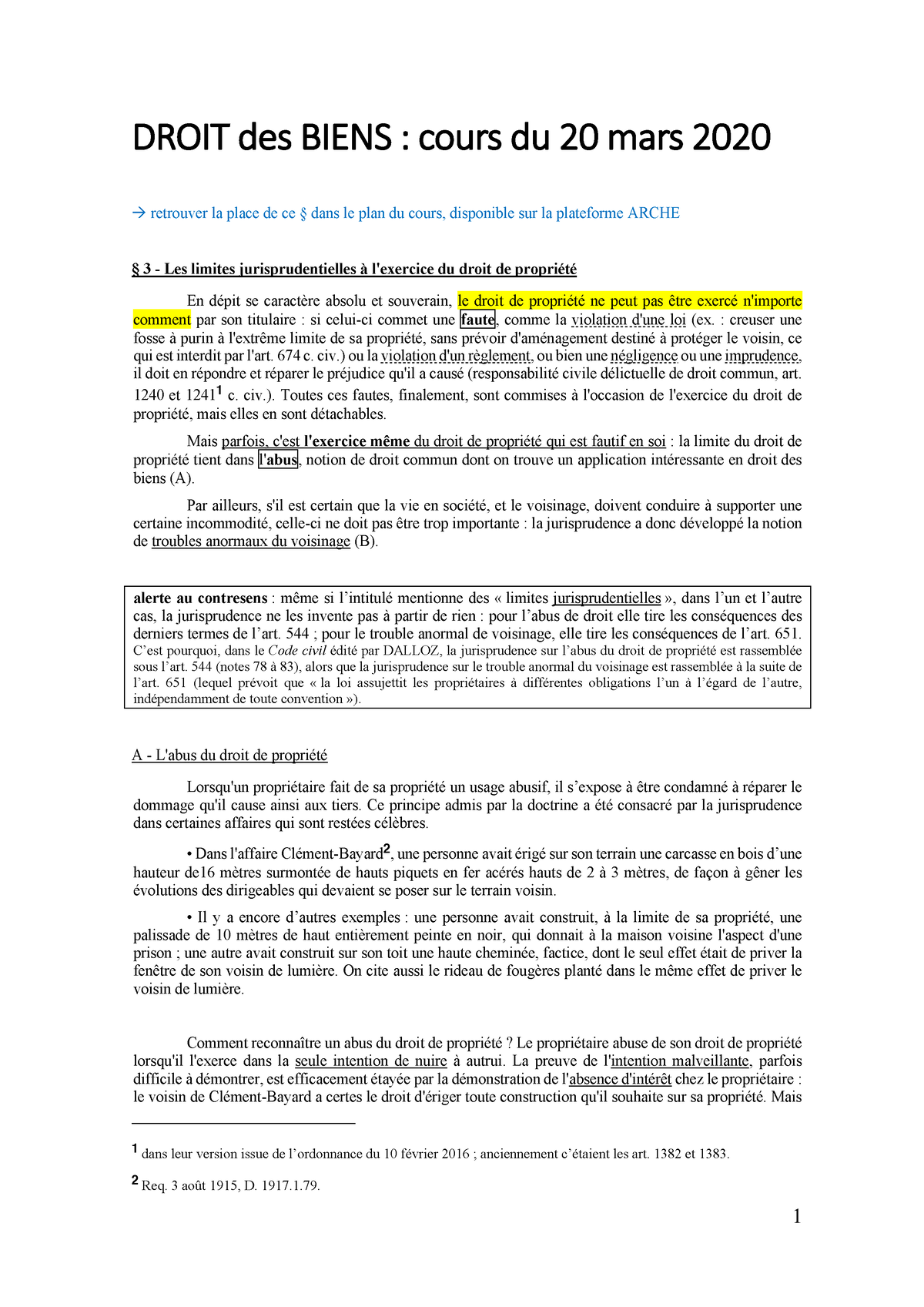 Coursdroitdesbiens 20marsphp 480186952989496 - DROIT Des BIENS : Cours ...