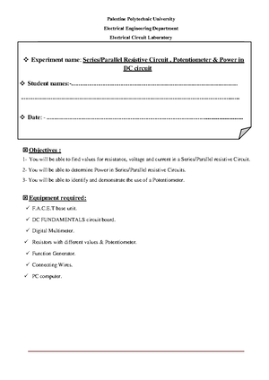 EXP # 7 - Experiment sheet - Electrical Engineering Department ...