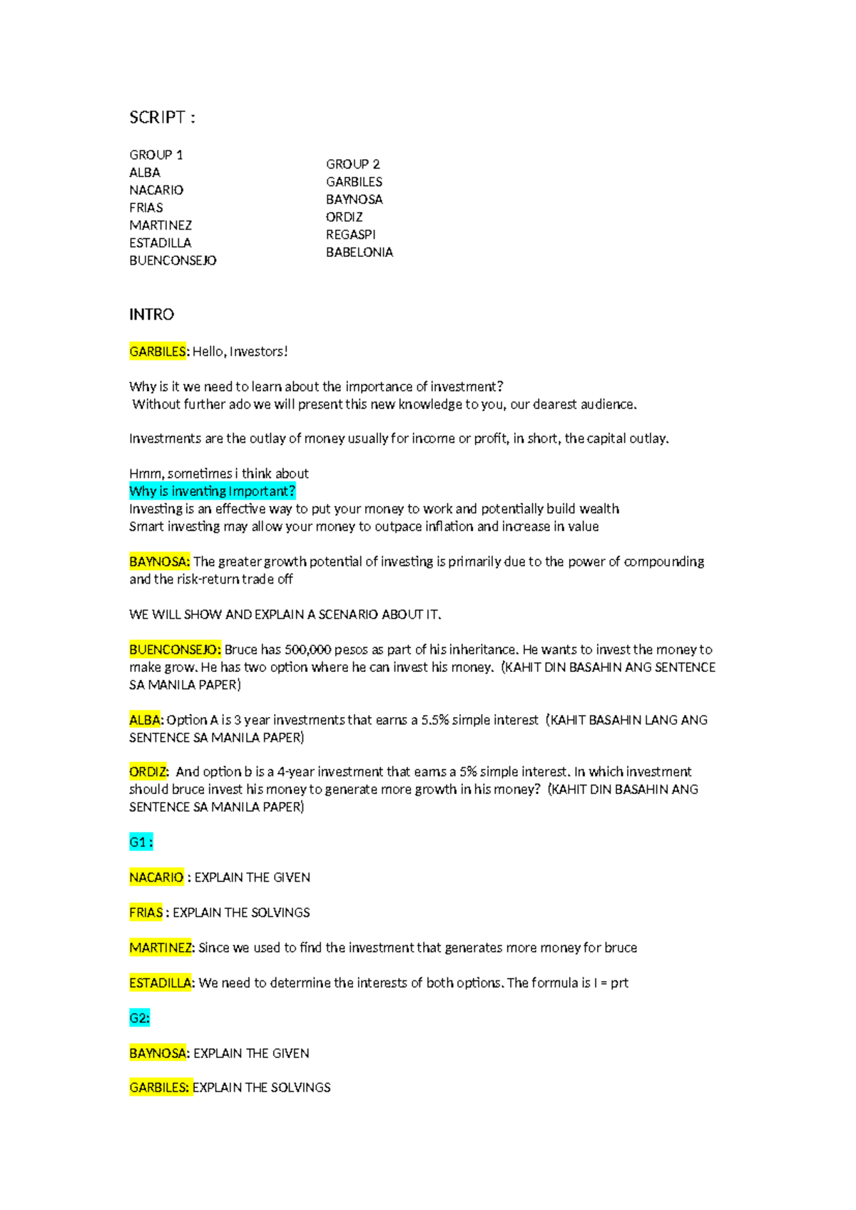 Script(genmath) - STUDY - SCRIPT : GROUP 1 ALBA NACARIO FRIAS MARTINEZ ...