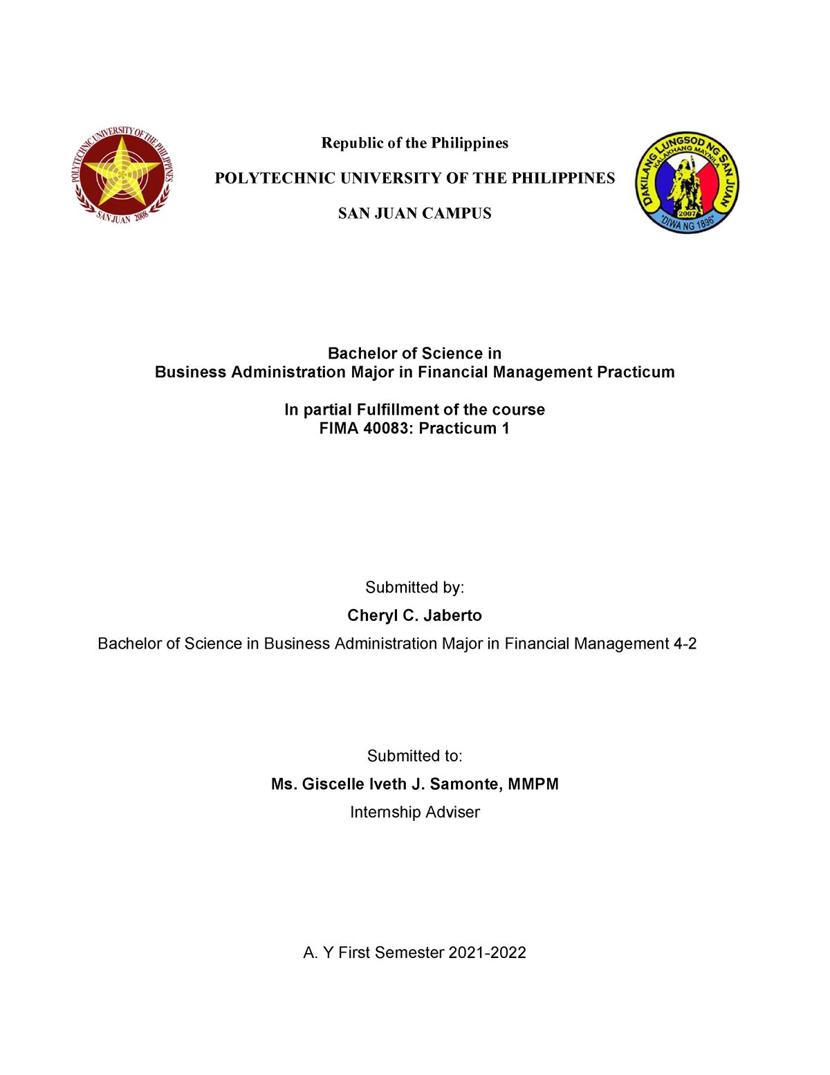 thesis title for bsba students