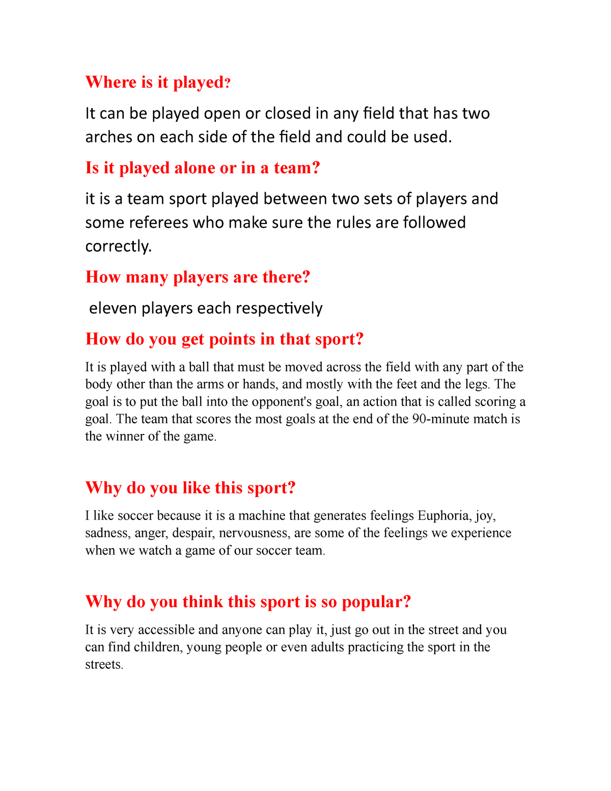 sports assignment pdf