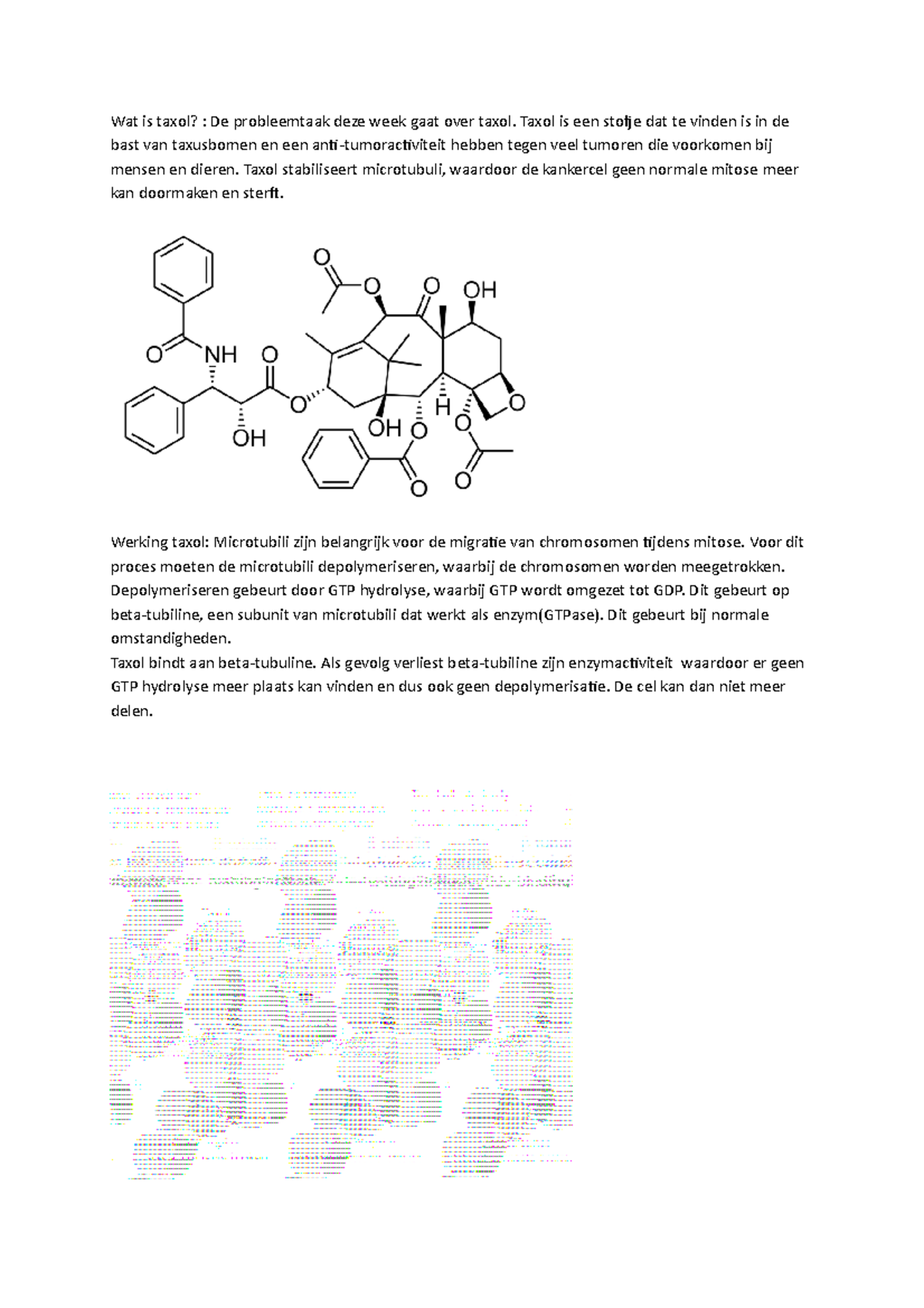 Samenvatting Week 3 Probleemtaak Taxol Wat Is Taxol De