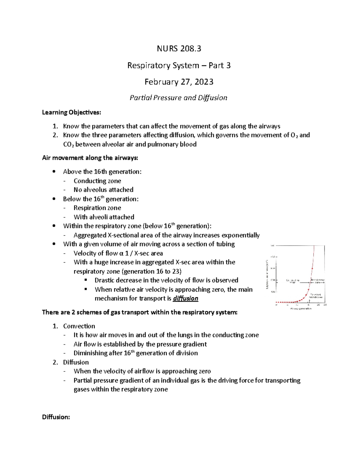 Respiratory System Part 3 - NURS 208. Respiratory System – Part 3 ...