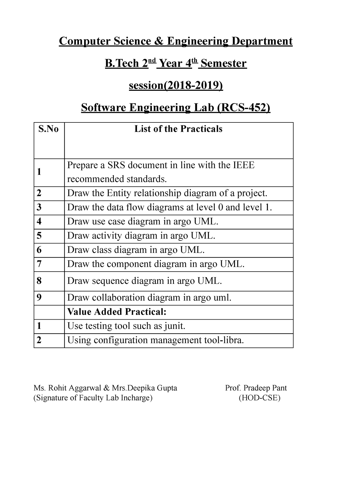 Software Engineering - Computer Science & Engineering Department B 2 Nd ...