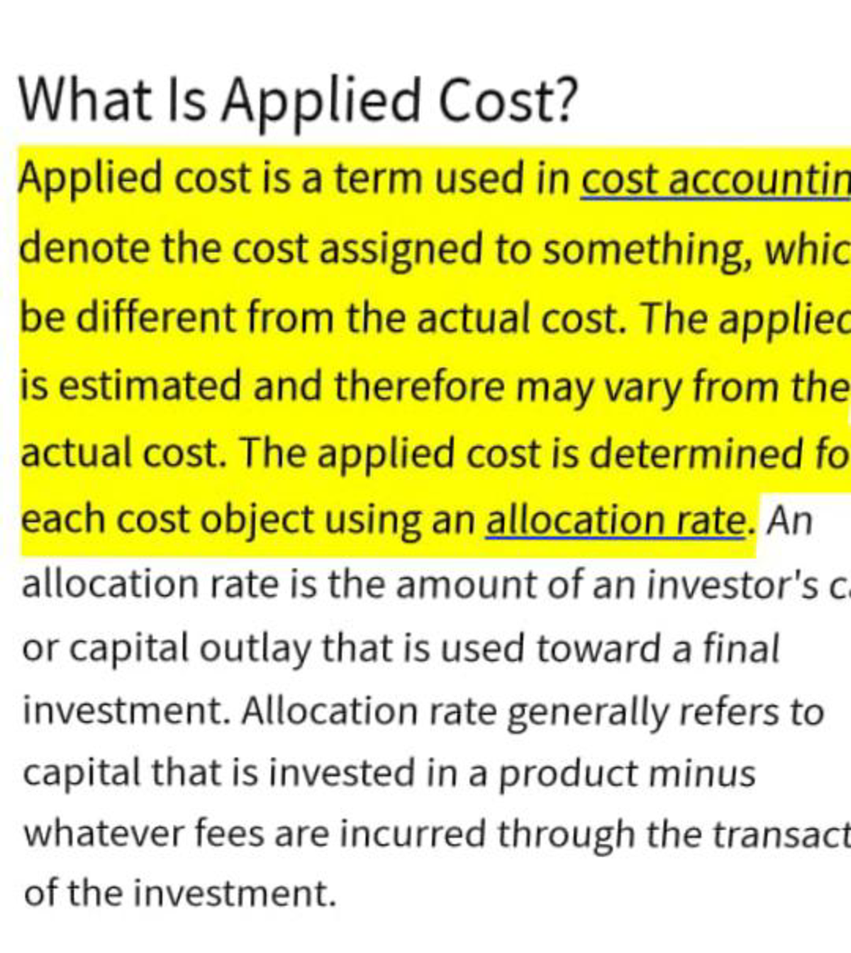 what-is-applied-cost-and-definition-meaning-bcom-finance-studocu