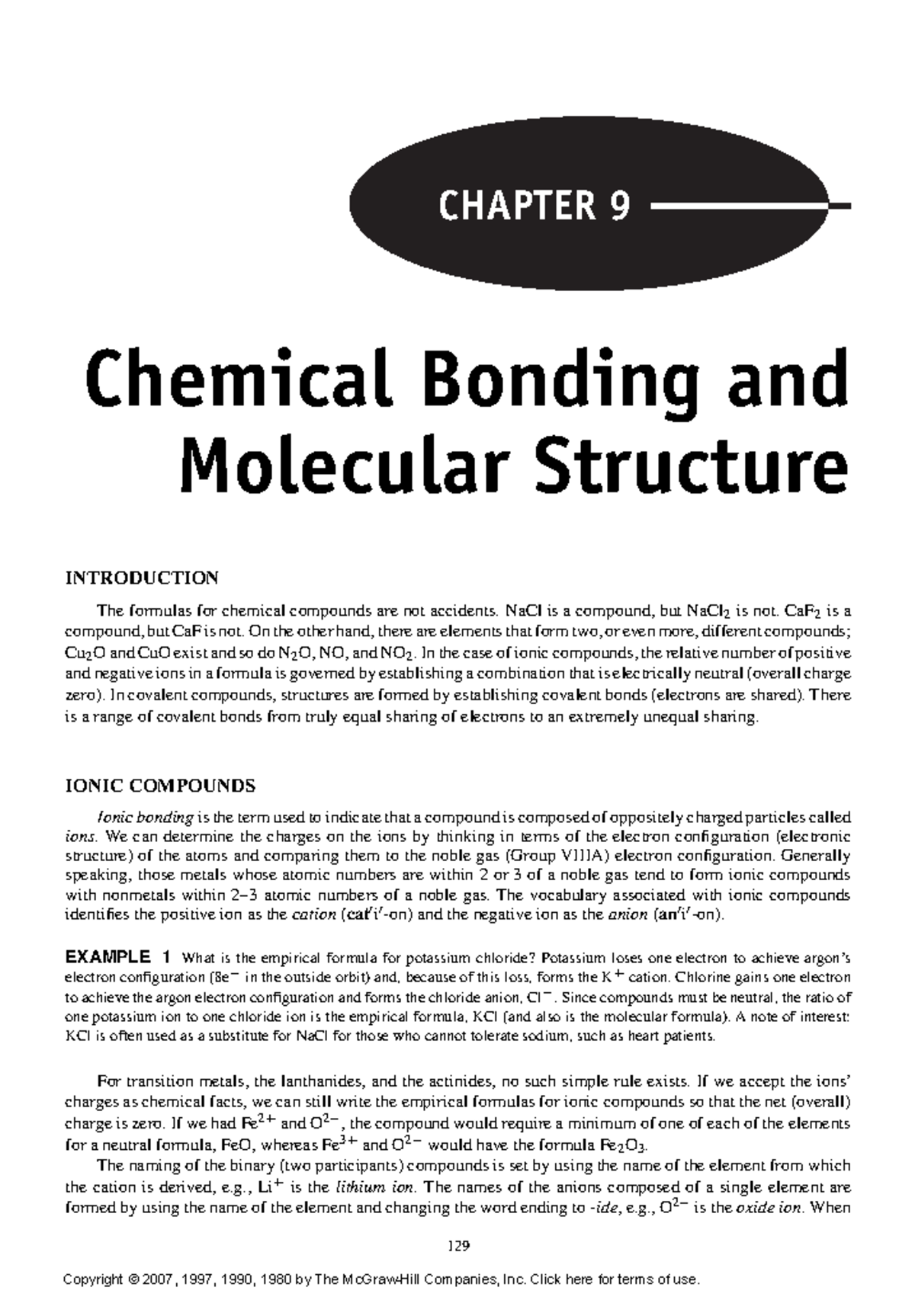 Applied Chemistry 9 - Chemical Bonding And Molecular Structure ...