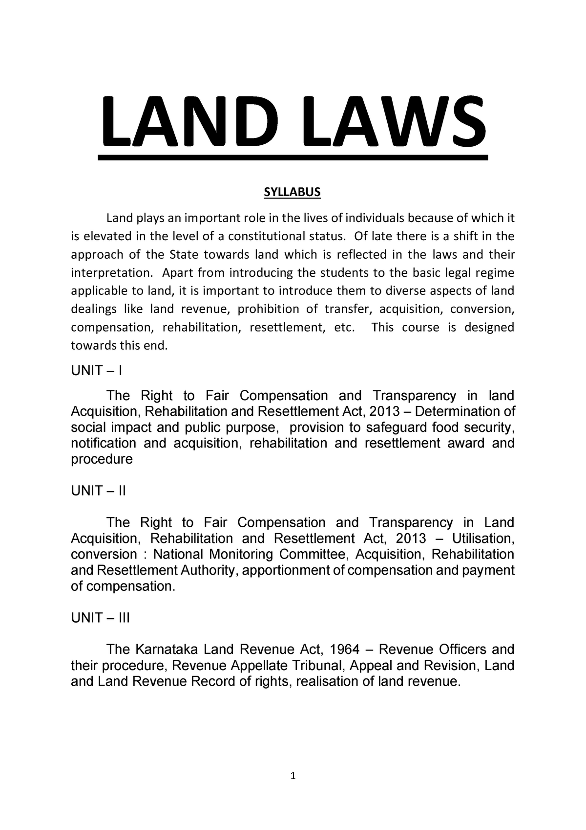 land law essays