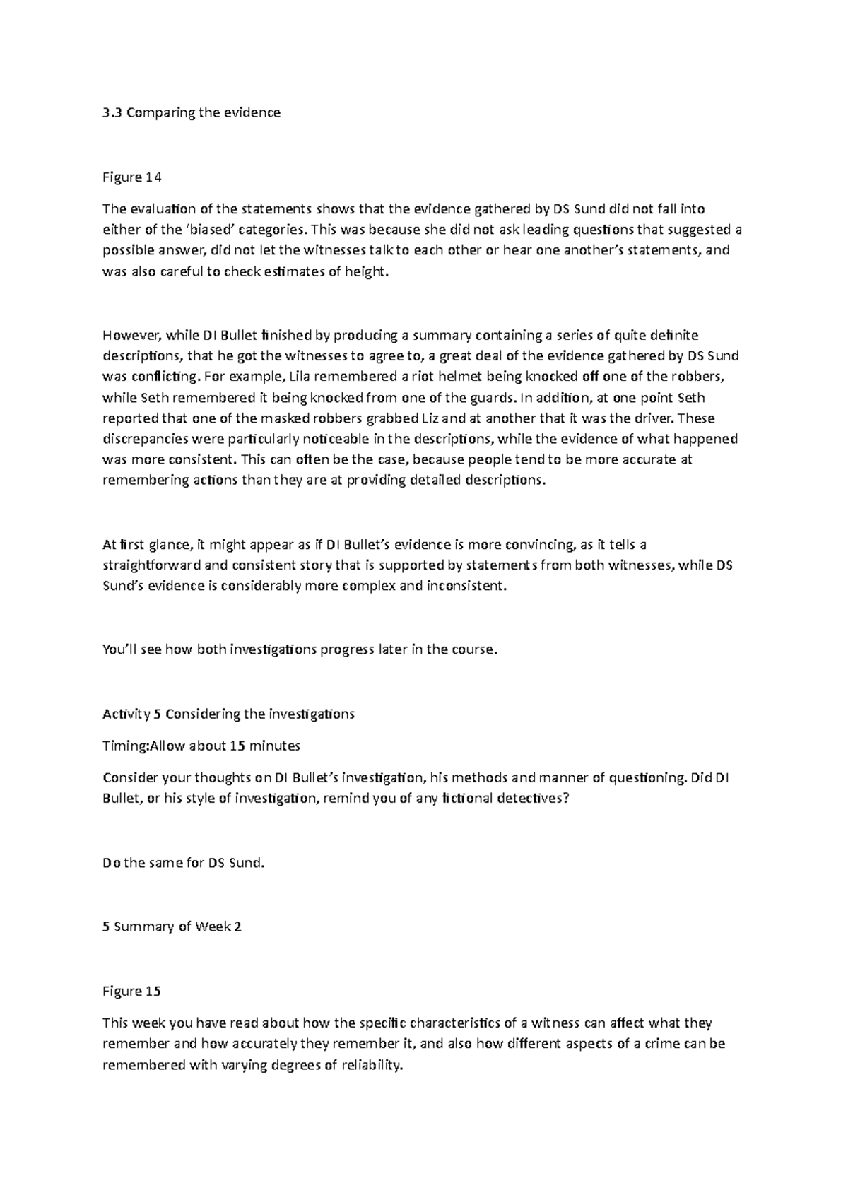 Conclusion - in depth notes for this subtopic relating to the dd102 ...