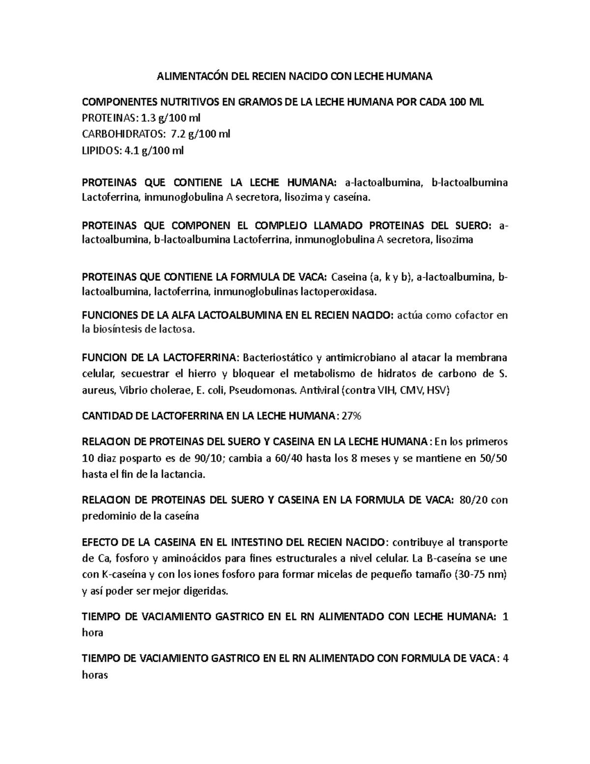 Funcion de la leche en el ser humano