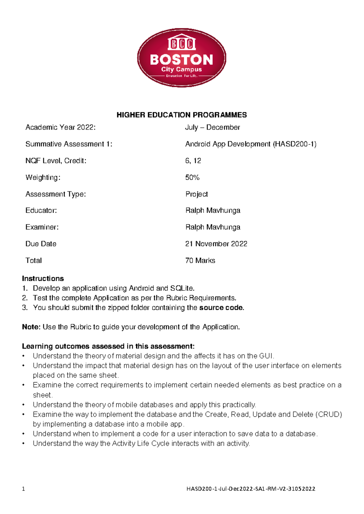 HASD200 1 Jul Dec2022 SA1 RM V2 31052022 1 - 1 HASD200-1-Jul-Dec2022 ...