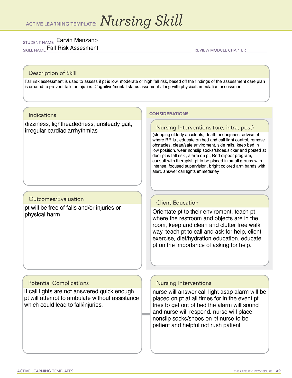 CMSremediation 3 - ati template - ACTIVE LEARNING TEMPLATES TherapeuTic ...