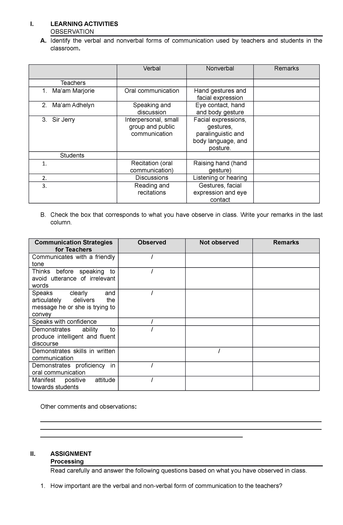 What Is Field Study 1 All About