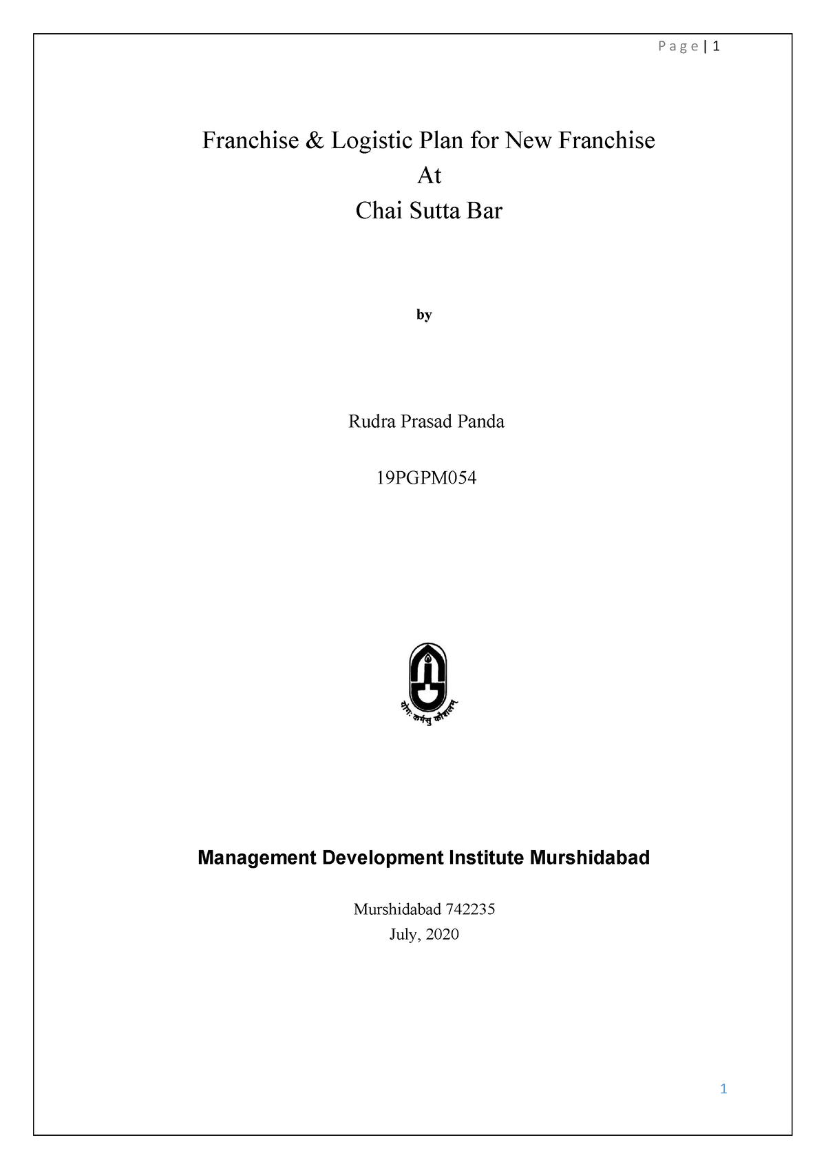 chai sutta bar business plan pdf