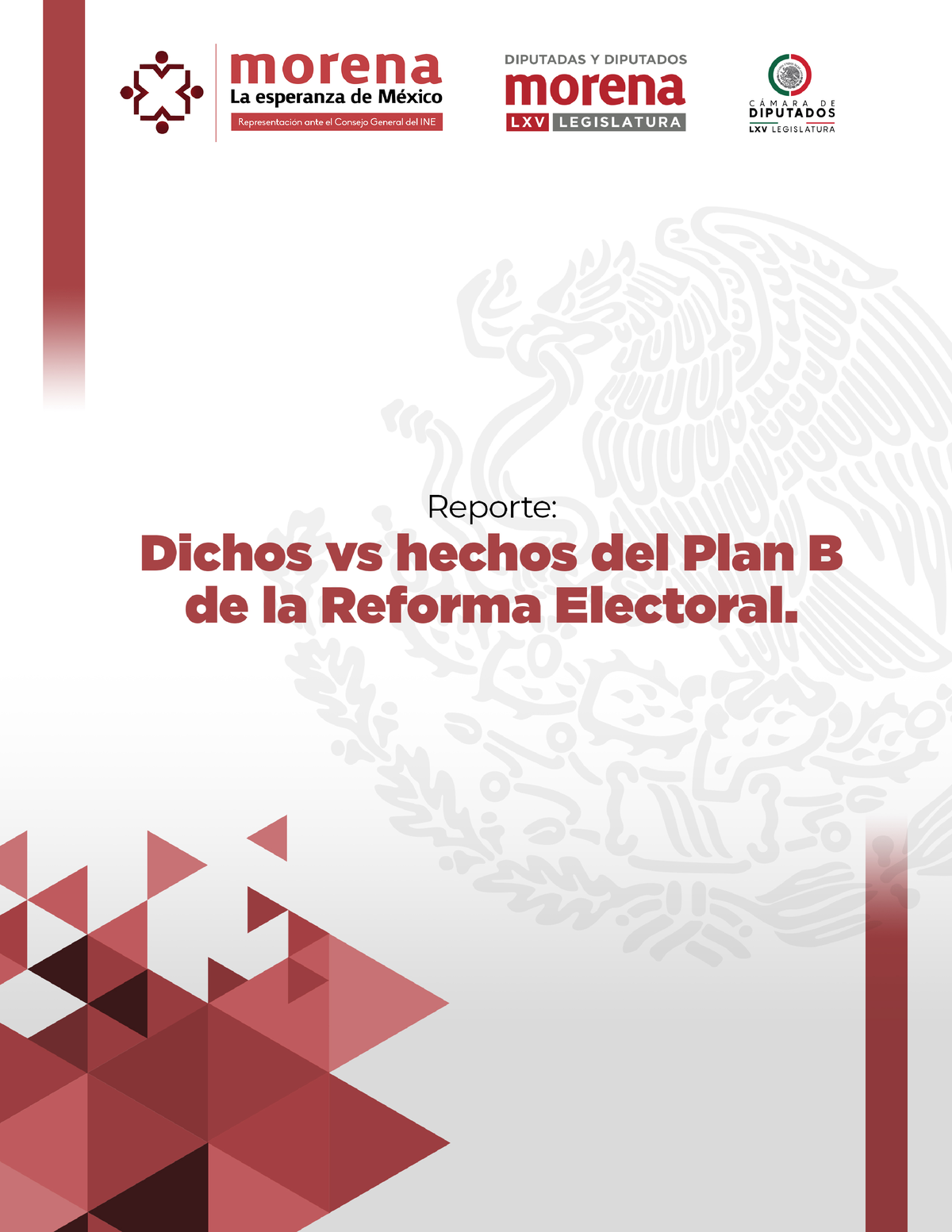 01 VP Dichos VS Hechos Plan B - Reporte: Dichos Vs Hechos Del Plan B De ...