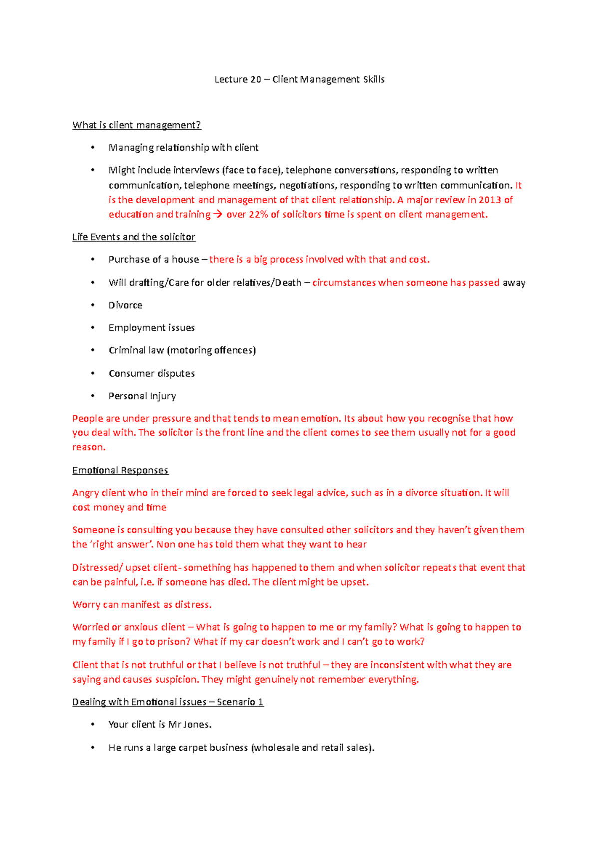 Lecture 20 - Client Managing Skills - Lecture 20 – Client Management ...
