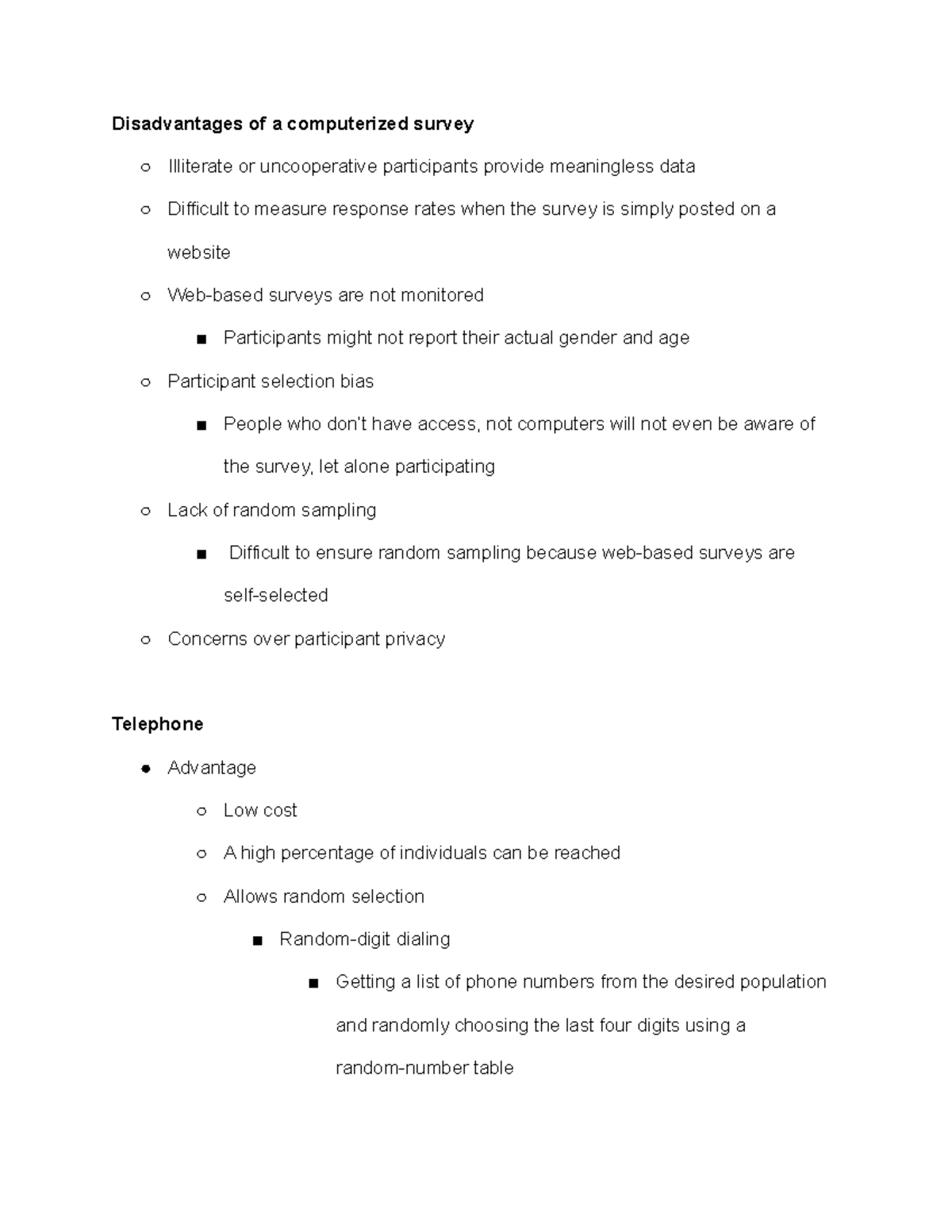 experimental-psychology-survey-11-disadvantages-of-a-computerized