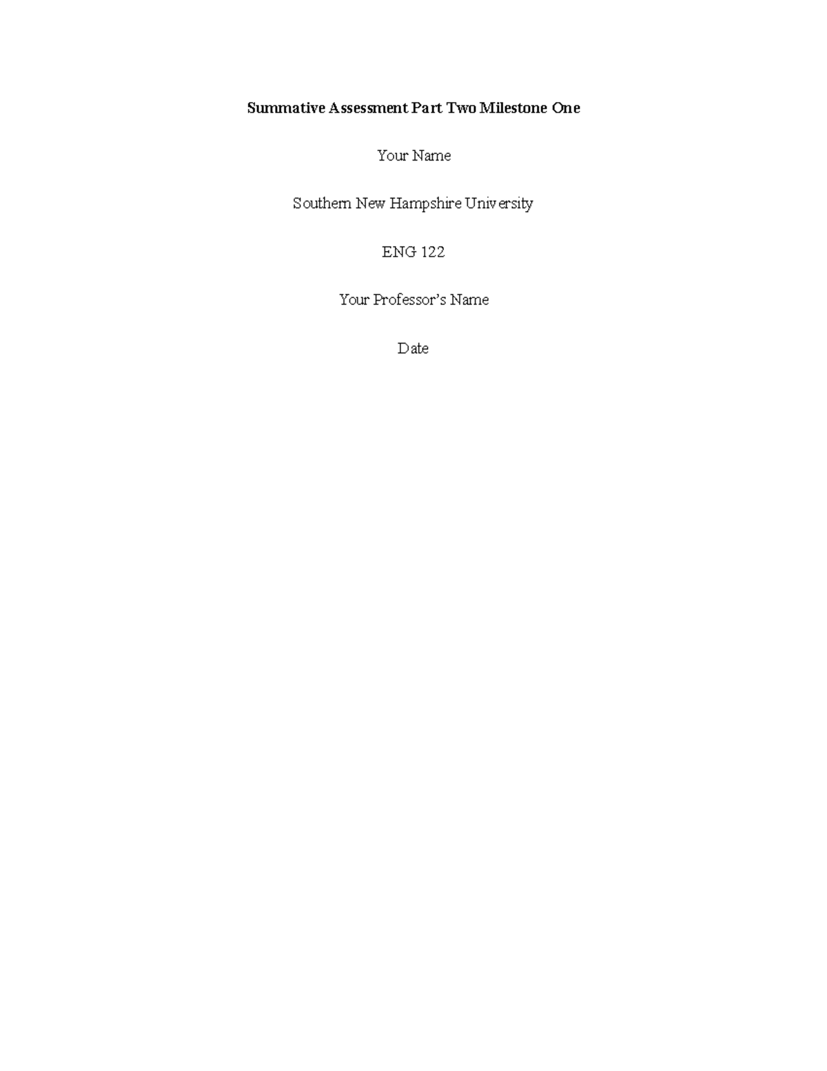 ENG 122 5-4 First Draft of Critical Analysis Essay - Summative ...