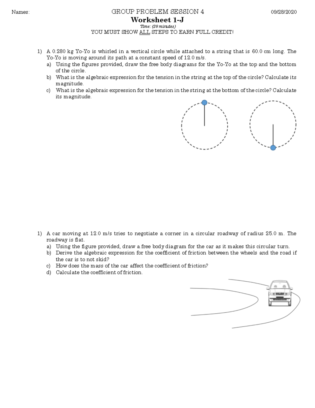 GP4 Worksheets J - Recitation Questions - Names: GROUP PROBLEM SESSION ...