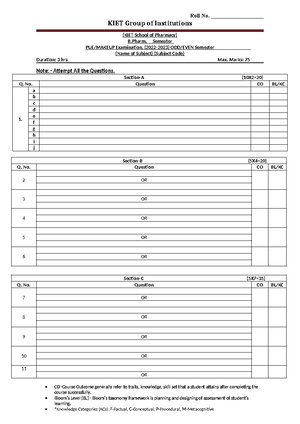 Medicinal chemistry synthesis - Bpharm 8 sem - Studocu