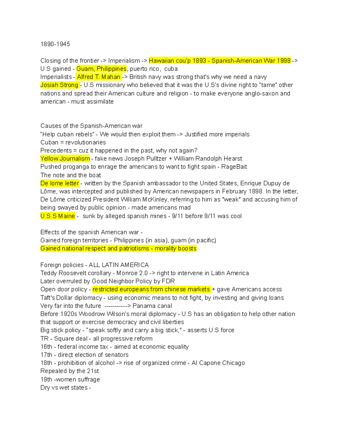 Apush Period 7 Review Quizlet - ve9ingn