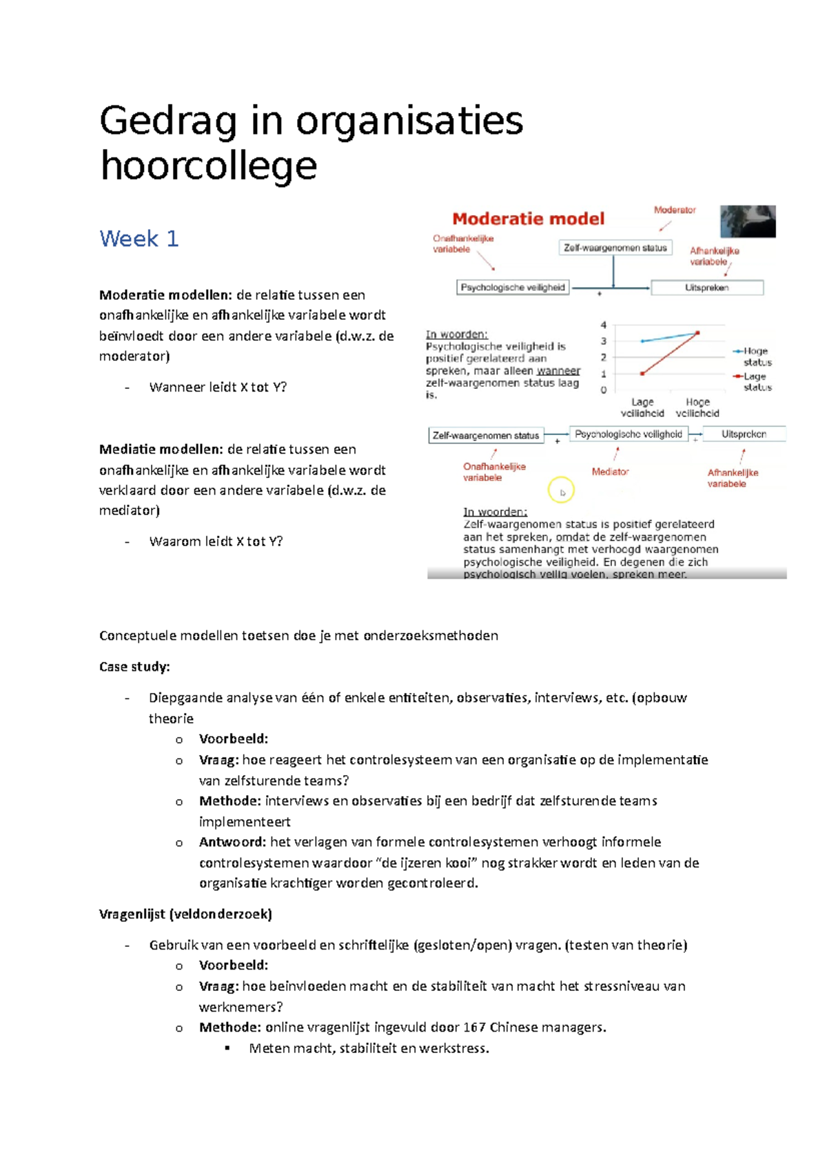 Gedrag In Organisaties 1-4 - Gedrag In Organisaties Hoorcollege Week 1 ...