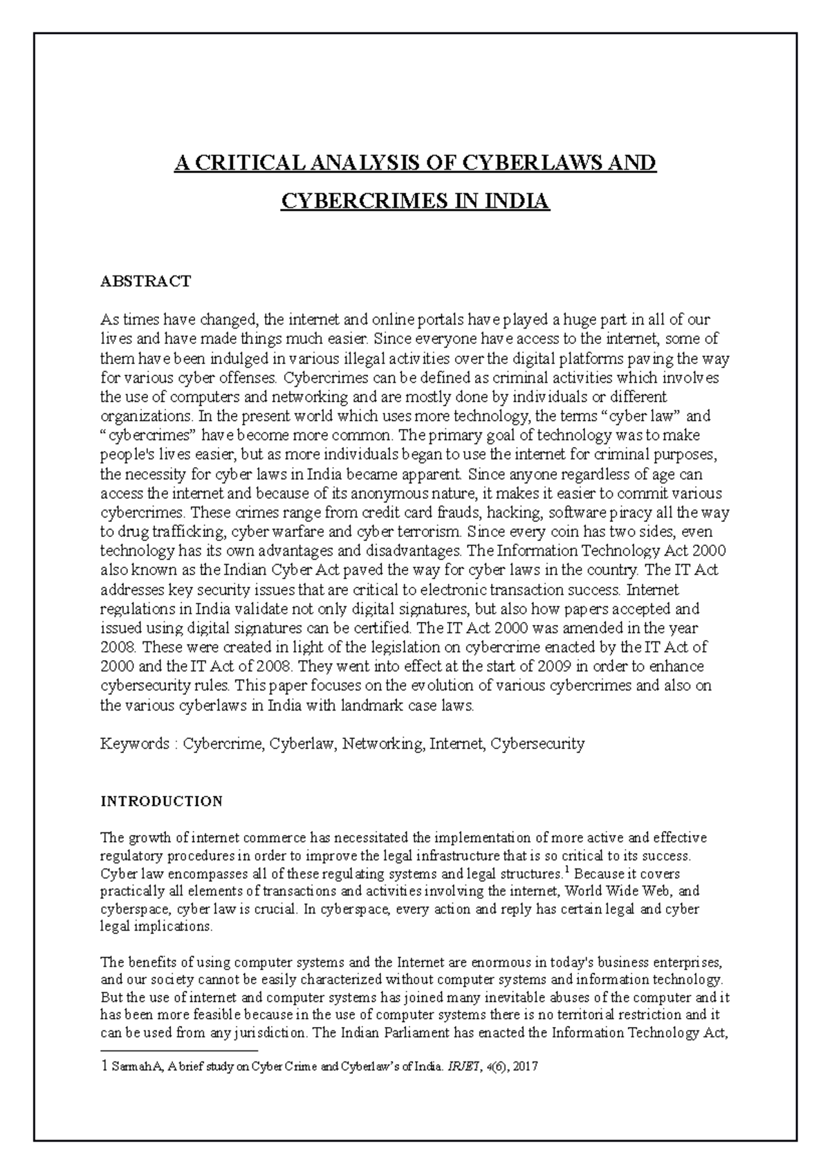 a-critical-analysis-of-cyberlaws-and-cybercrimes-in-india-criminal