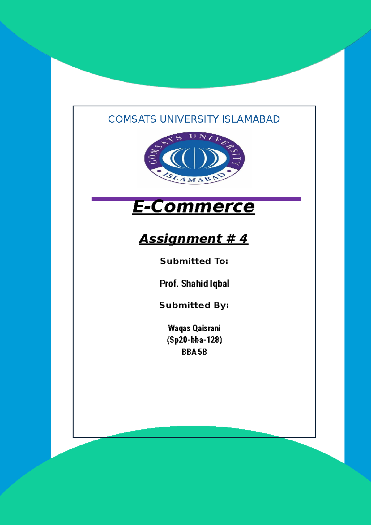 ob-assignment-4-waqas-s-comsats-university-islamabad-e-commerce