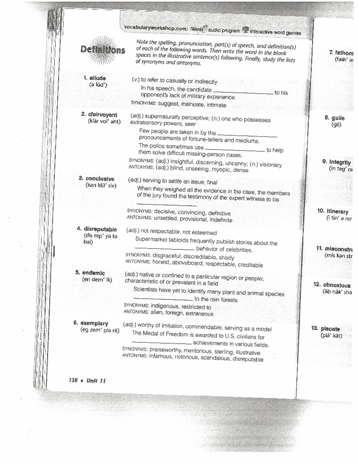 Unit+11 Vocab Unit - Studocu