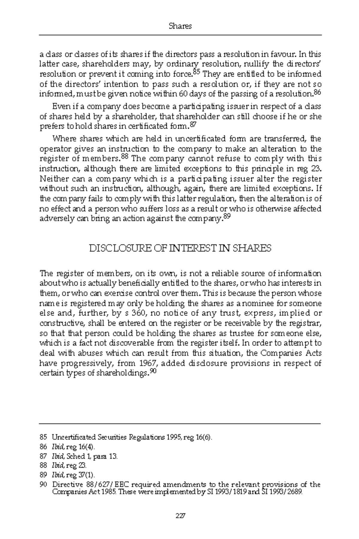 Company Law (52) - Shares A Class Or Classes Of Its Shares If The ...