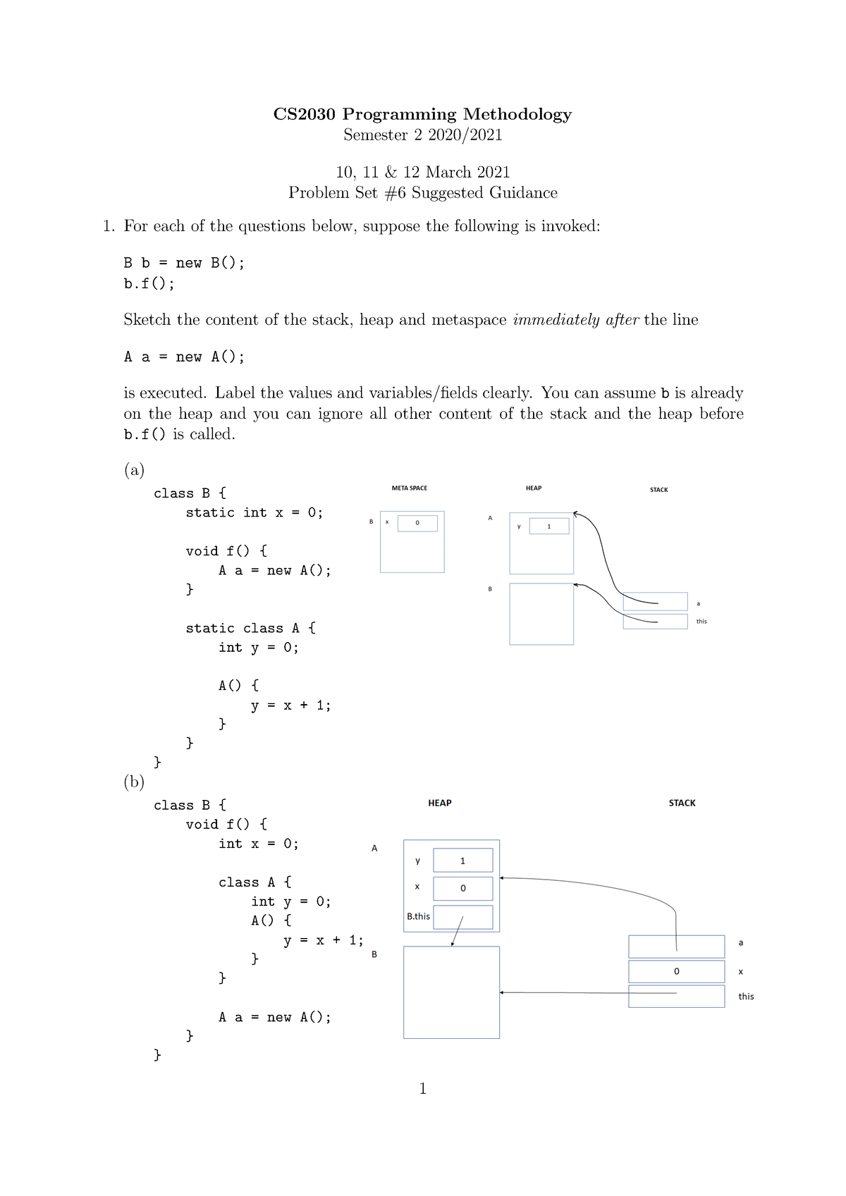 Recitation 06-guide - CS2030 Programming Methodology Semester 2 2020/ ...