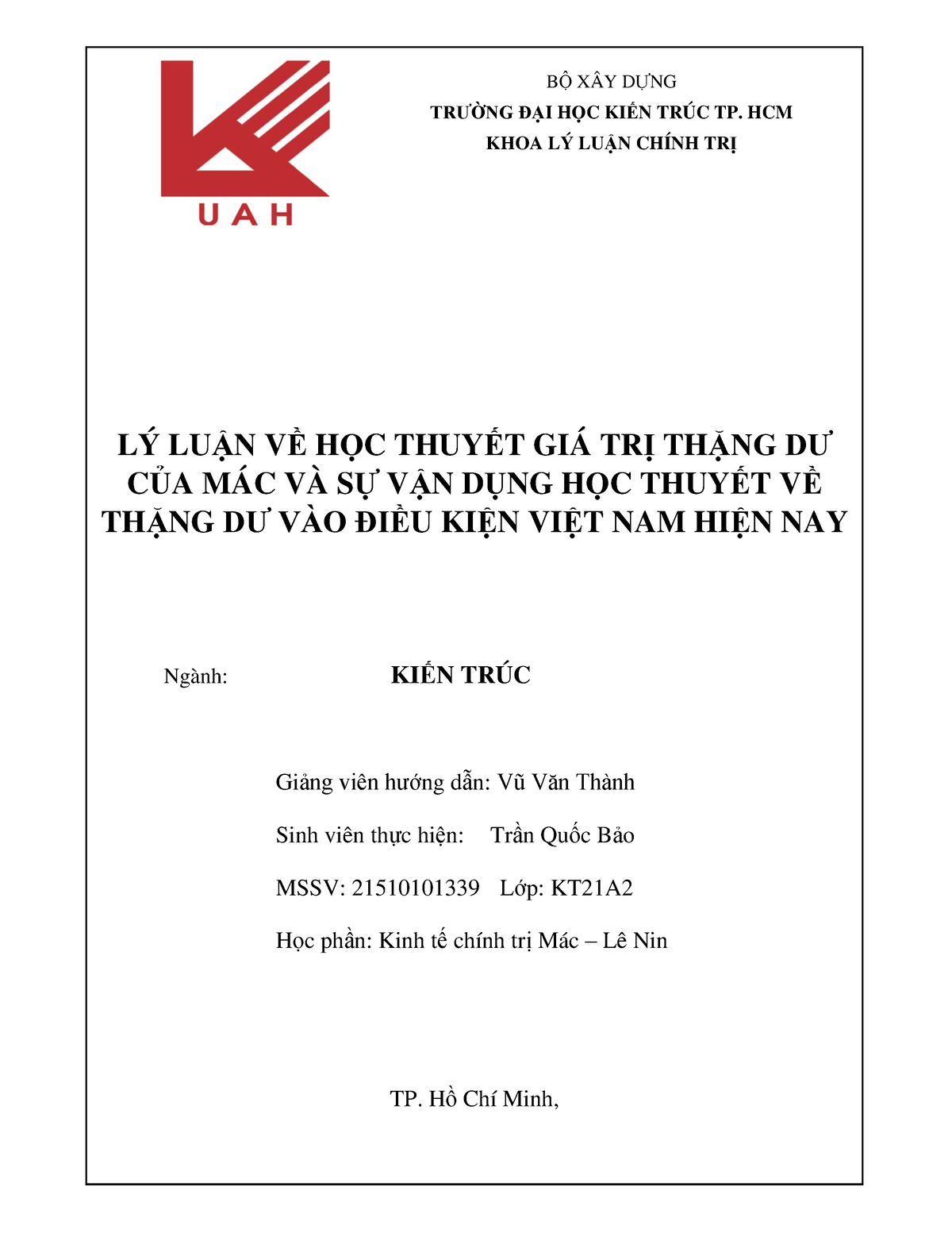 LÝ LUẬN VỀ HỌC THUYẾT GIÁ TRỊ THẶNG DƯ CỦA MÁC VÀ SỰ VẬN DỤNG HỌC THUYẾT VỀ THẶNG DƯ VÀO ĐIỀU