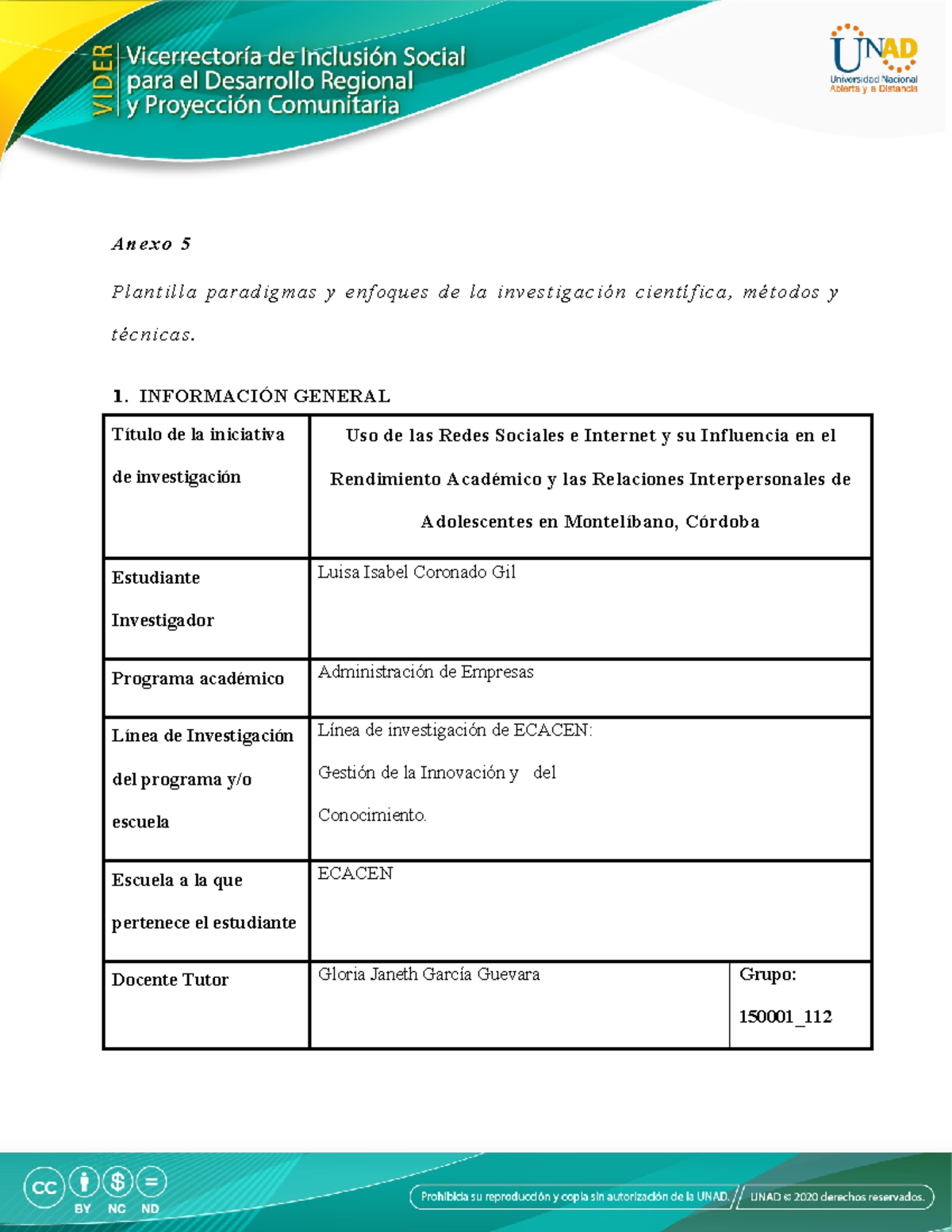 Anexo Plantilla Paradigmas Y Enfoque De La Investigaci N Cientifica