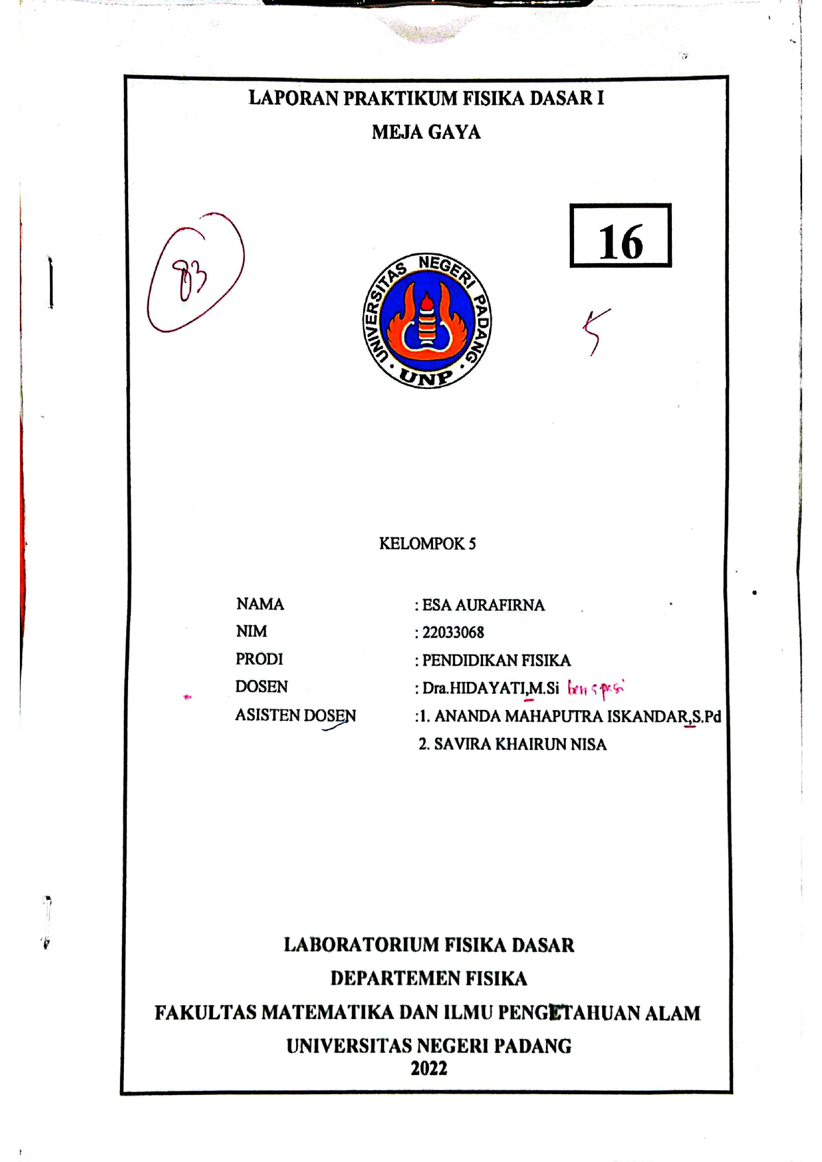 Contoh Laprak Modul 3 Laporan Praktikum Meja Gaya Fisika Dasar 1