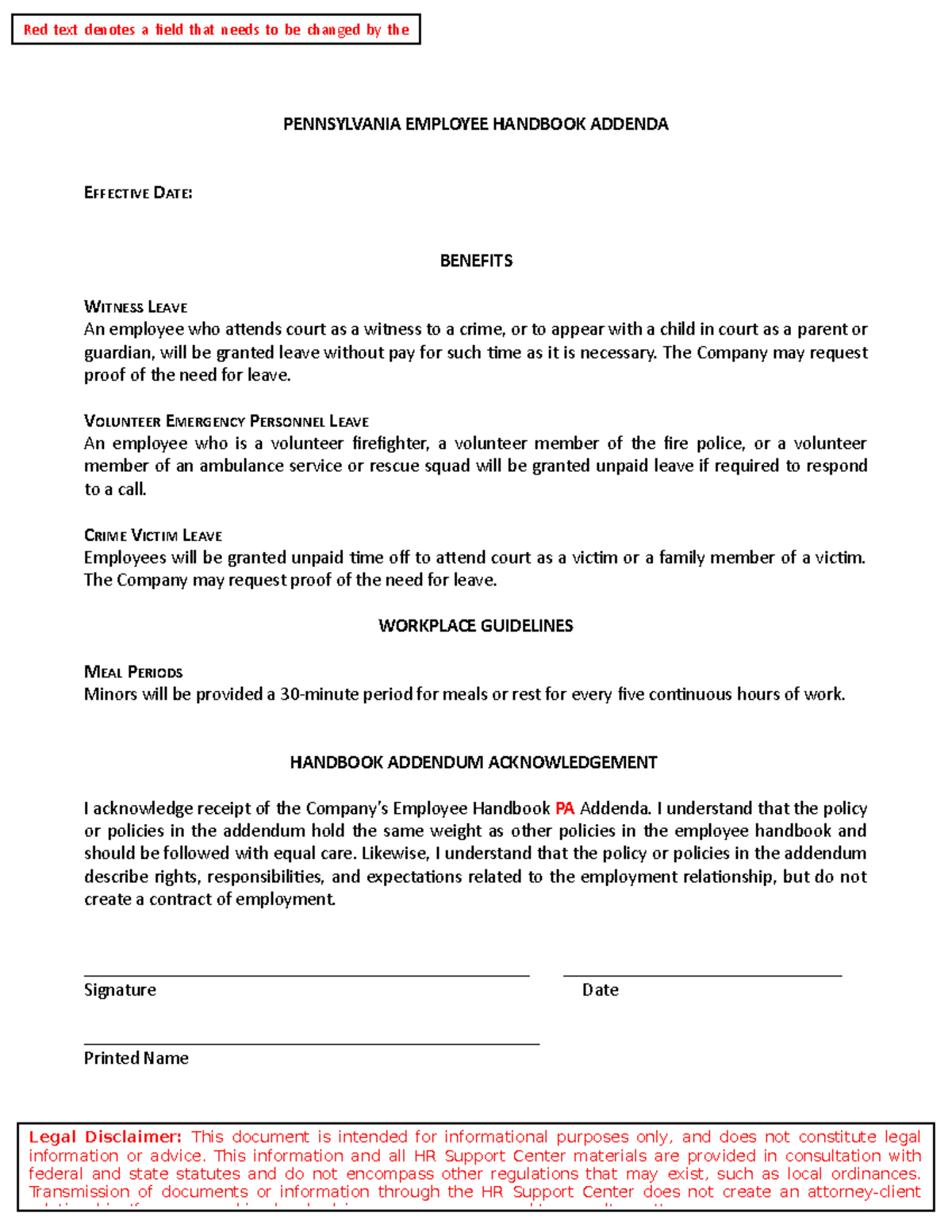 Pennsylvania Handbook addenda 1 - BA 131 - PCC - Studocu