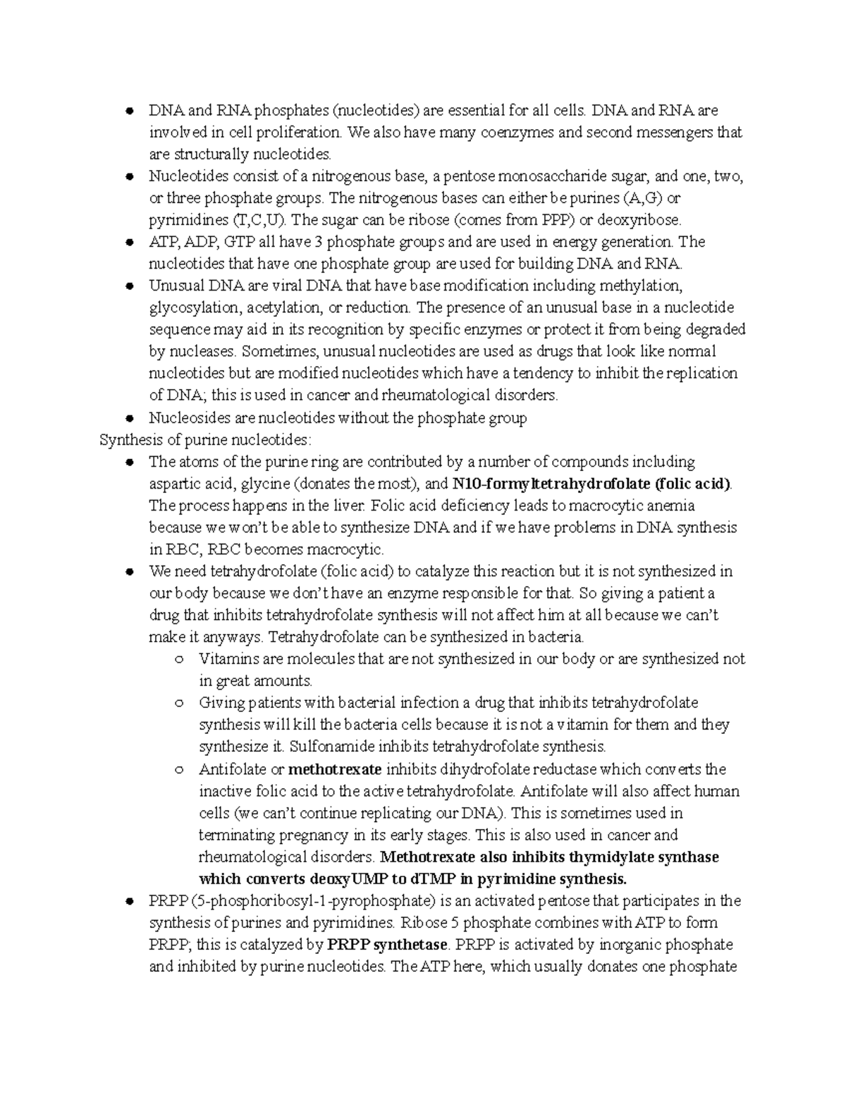 Biochemistry E6 nucleotide metabolism - DNA and RNA phosphates ...