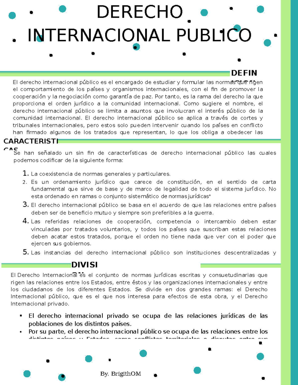 Definicion Derecho INT DERECHO INTERNACIONAL PUBLICO DEFIN El derecho internacional público es